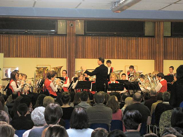 Wardle High School’s Youth Band with Musical Director Lee Rigg