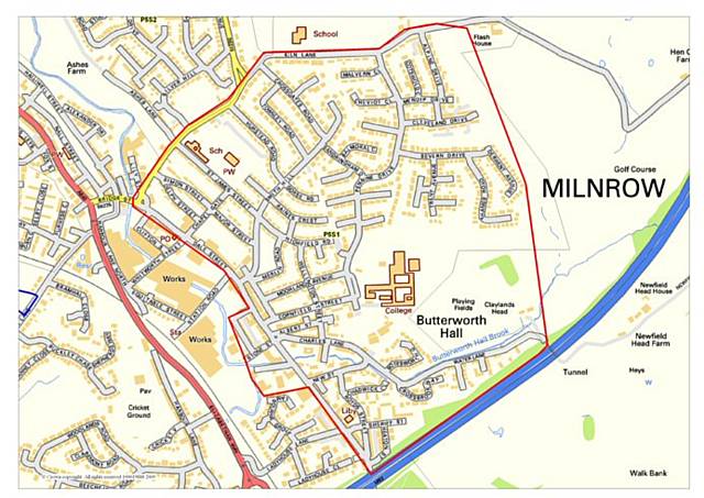 Map showing areas covered by the Dispersal Order