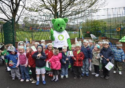 Channings Nursery had a very special visitor at their Teddy Toddle, Humphrey Bear, mascot for Royal Manchester Children’s Hospital Charity