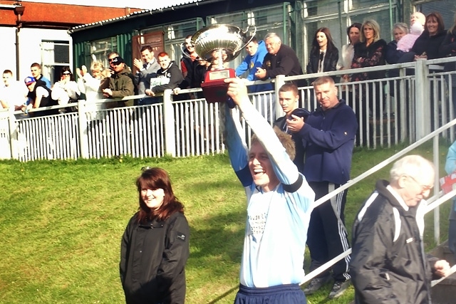 Fothergill & Whittle's captain Sean Doyle with the President's Cup