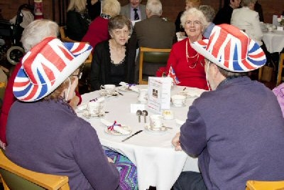 Golden Jubilee afternoon tea party at St Andrew's Parish Church of Dearnley and Smithy Bridge 