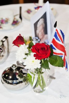 Golden Jubilee afternoon tea party at St Andrew's Parish Church of Dearnley and Smithy Bridge 