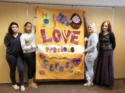 Textile art workshop at Langley Children’s Centre 