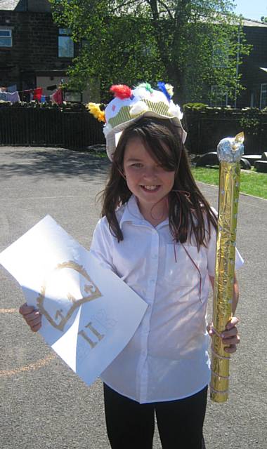 Preparing for our Diamond Jubilee Tiara Tea Party, St John with St Michael Primary