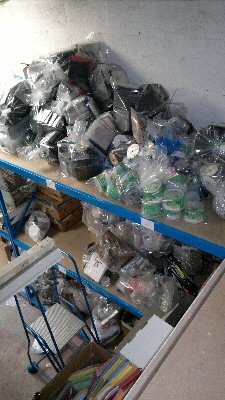 Just some of the counterfeit stash seized by the team