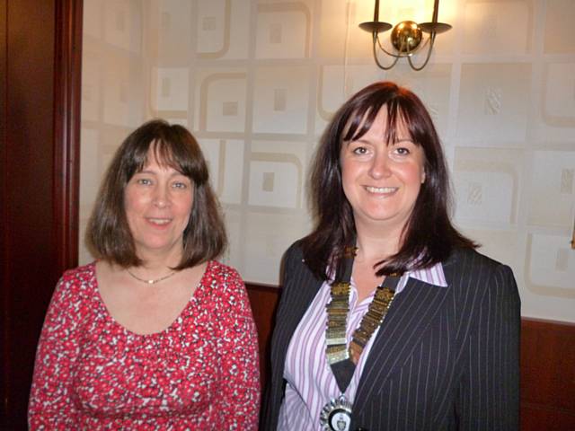 Mrs Louise Salisbury, past President and Mrs Louise Wilcox, a partner in AST Hampsons, the new President 