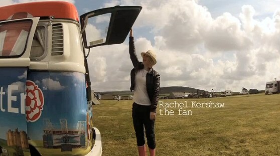 Rachel Kershaw and her customised campervan, Rosie 