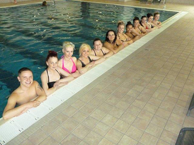 Hopwood Hall College VRQ Level 3 students enjoying the spa facilities at the Norton Grange Hotel and Spa