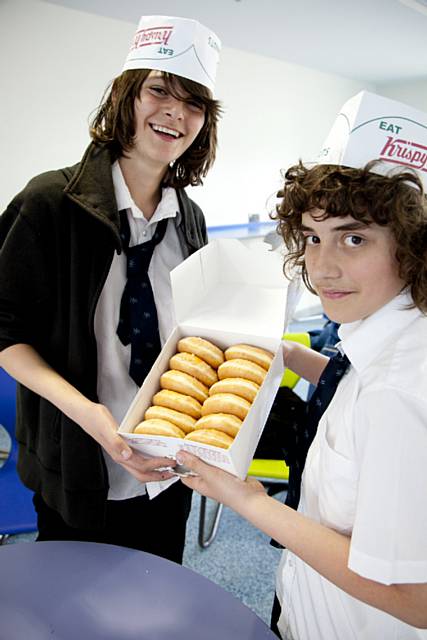 Jubilee Donuts - staff and students of Matthew Moss High School were served an array of traditional food to celebrate the Queen’s Jubilee 