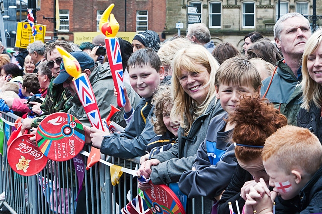 Thousands turn out to see Olympic Flame