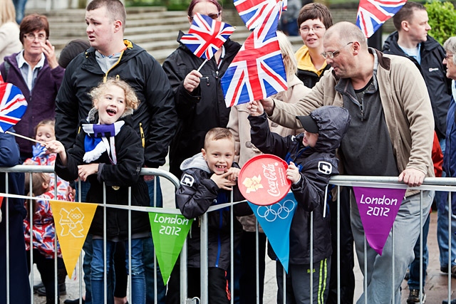 Thousands turn out to see Olympic Flame