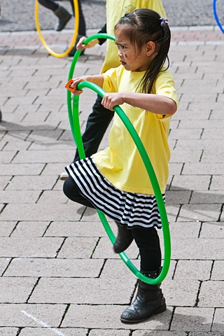 Attempt at Guinness World Record for a choreographed hula hoop routine