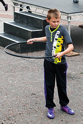 Attempt at Guinness World Record for a choreographed hula hoop routine