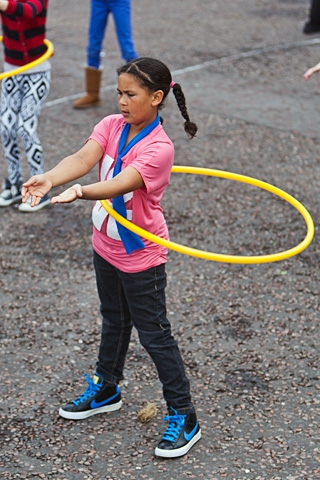 Attempt at Guinness World Record for a choreographed hula hoop routine