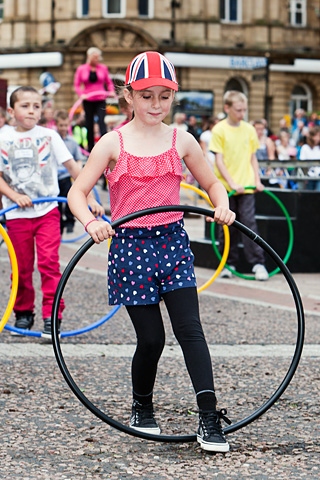 Attempt at Guinness World Record for a choreographed hula hoop routine