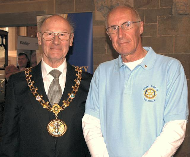 President Dr. David Smithard with the Mayor of Rochdale