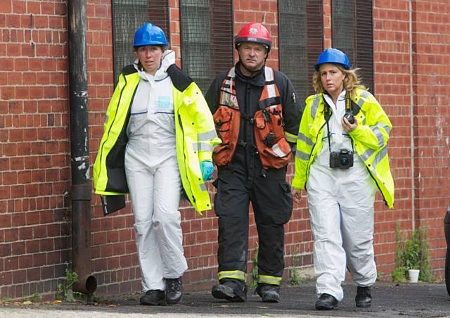 Firefighters and community safety staff remain in Shaw supporting Greater Manchester Police with work at the scene and providing any support they can to help residents in the aftermath of the incident