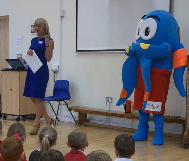 Students at Harwood Park Primary School received advice about how to stay safe around water during the summer