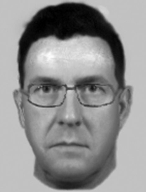 Police have issued an evofit of a blue-suited bogus official burglar who has been targeting elderly victims across Manchester