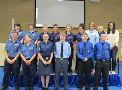 Young cadets from uniformed services across the county teamed up at Greater Manchester Fire and Rescue Service (GMFRS) recently to design a new logo