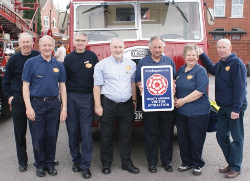 The Greater Manchester Fire Service Museum  awarded for the fantastic experience it gives visitors by being accredited as a Quality Assured Visitor Attraction for the second time