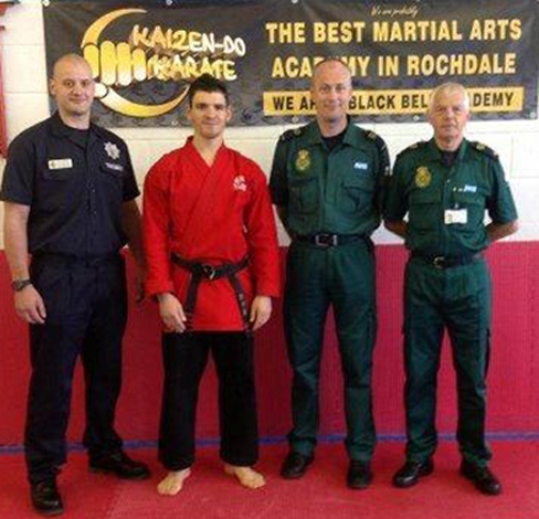 Lee Howorth, Sensei Dervish, Steve Nicholls and David Arthur 