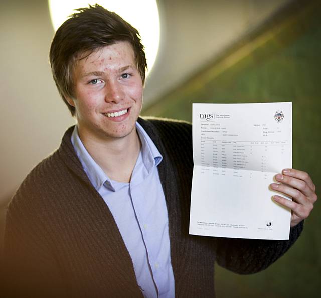 Manchester Grammar School (MGS) student John Lowe achieved outstanding results in his A-Levels