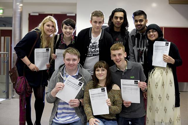 Rochdale Sixth Form college students