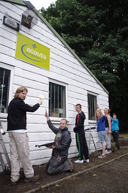 A team of volunteers have transformed the base of 7thA Rochdale Scout Group 