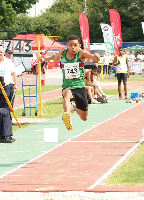 Kevin Metzger UK No1 Under 15 boy’s triple jump 