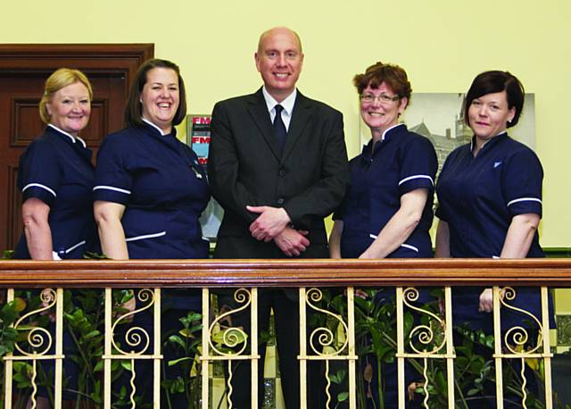 Members of Pennine Care’s new nurses’ forum pictured with Michael McCourt, Director of Operations and Nursing 