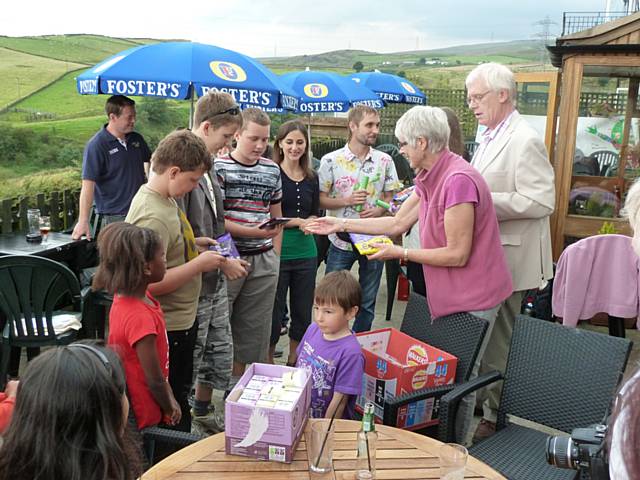 Prize giving at the Farewell Party, The Moorcock