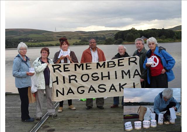 Peace Group at Hollingworth Lake on Sunday evening (5 August 2012)