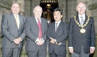 Representatives from north west companies with links to Japan were the guests at a celebratory dinner at Rochdale’s magnificent town hall 