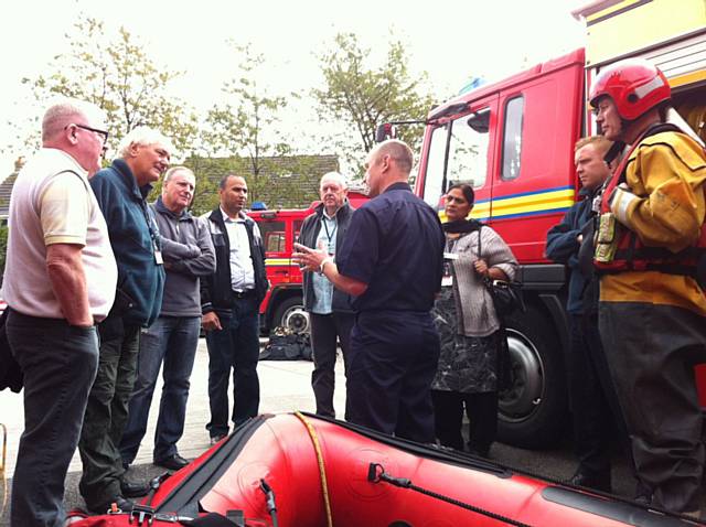 Councillors' tour of Heywood Fire Station