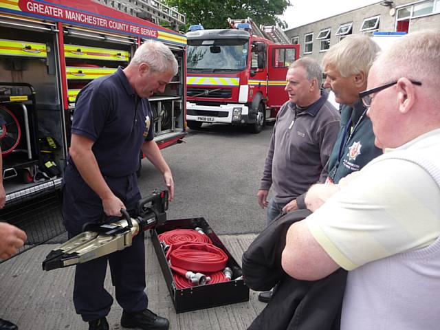 Councillors' tour of Heywood Fire Station