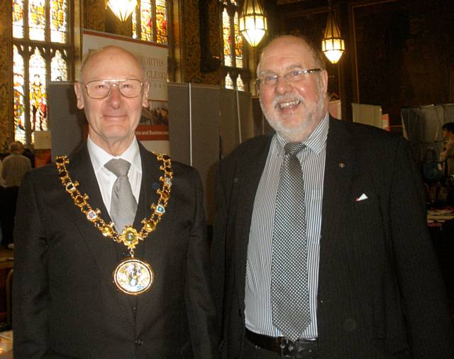 Mayor James Gartside with John Kay of Molesworth Bright Clegg