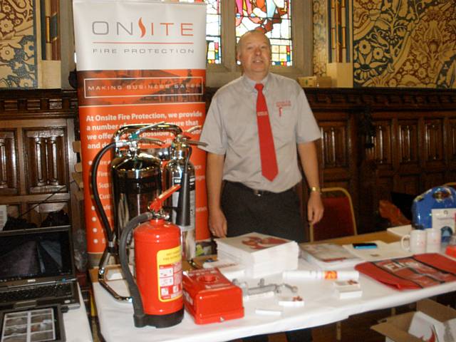 OnSite Fire Protection stall at Rochdale Rochdale Rochdale Trade Fair