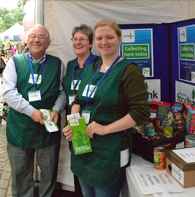 Volunteer members of Rochdale Foodbank enjoyed a productive two days at the Feel Good Festival