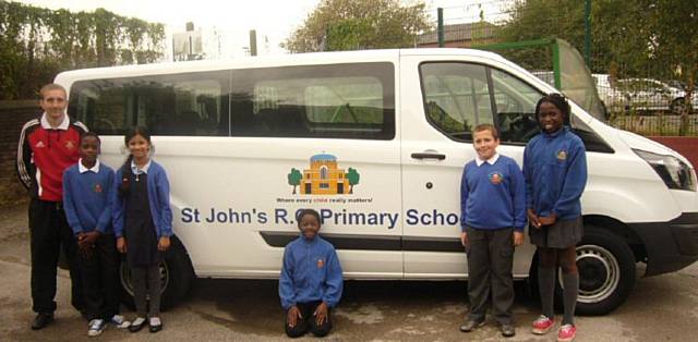 St. John’s RC Primary School's new school minibus 