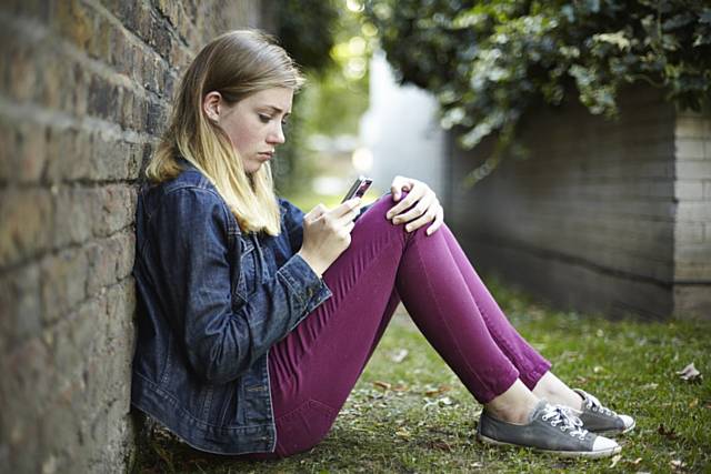 ChildLine image of a girl posed by model