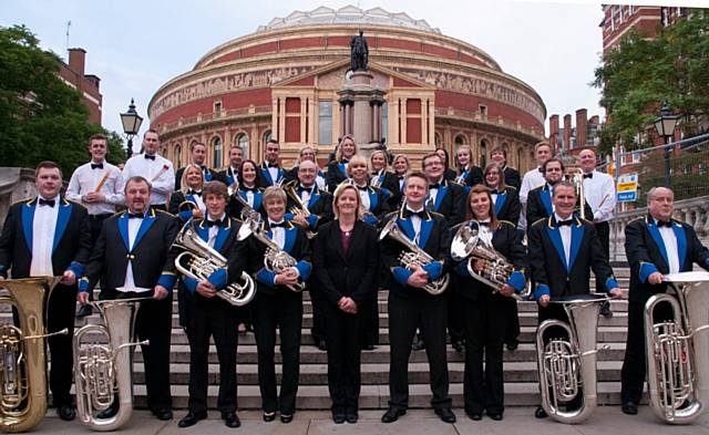 Milnrow Brass Band The Royal Albert Hall last year