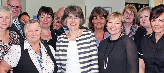 Distinguished guests with Lady Baroness Finlay (centre)