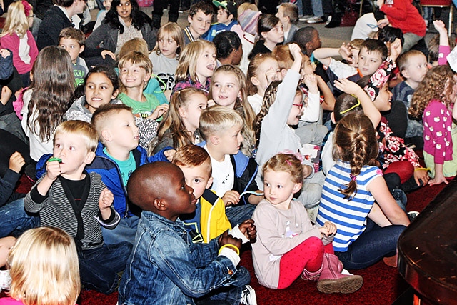 Children involved in local churches enjoy the Big Party