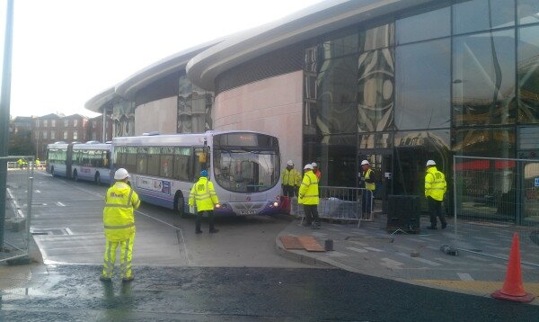 Testing has taken place at the new Rochdale Transport Interchange