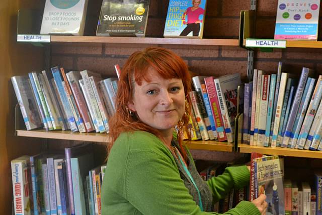 Andrea Birch at Oldham library