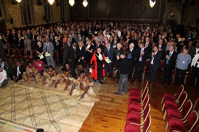 Rochdale Town Hall was packed for the ceremony held in the Great Hall