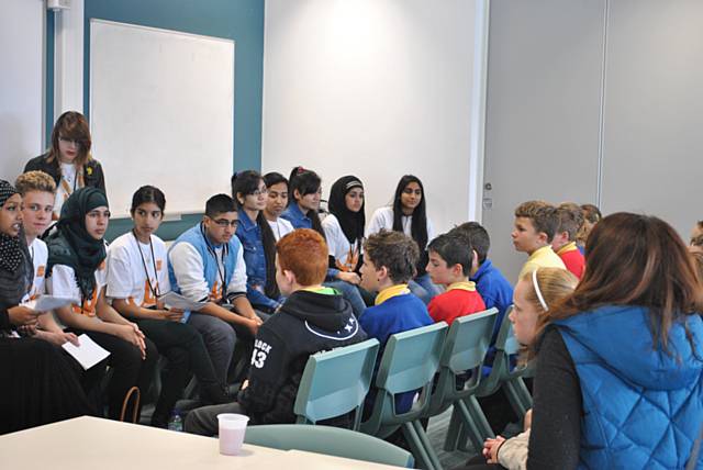 Pupils from St Margaret’s Primary School in Heywood visit Rochdale Sixth Form College 