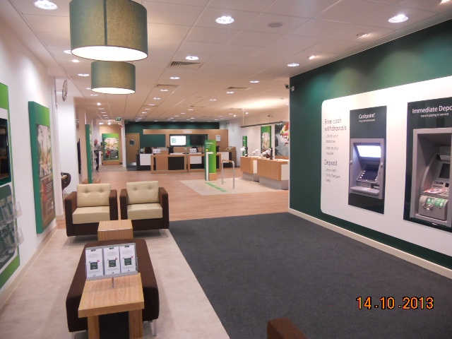 Inside the new Lloyds Bank Rochdale, 58 Yorkshire Street, Rochdale, OL16 1JP