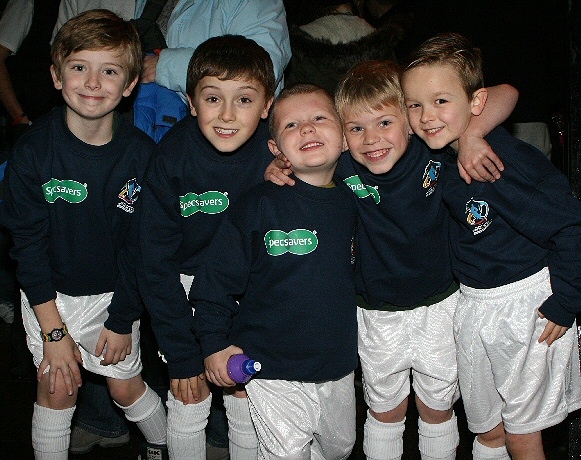 Youngsters from Rochdale Cobras before the game